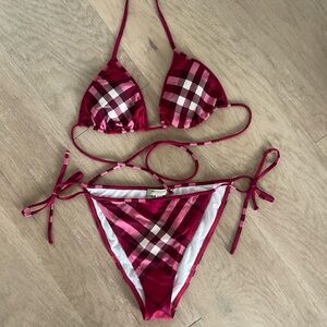 Burberry String Bikini | Classic Burberry Check | Pink